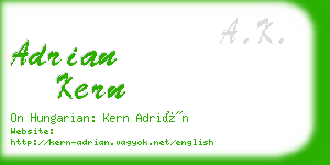 adrian kern business card